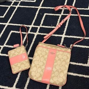 Pink coach purse